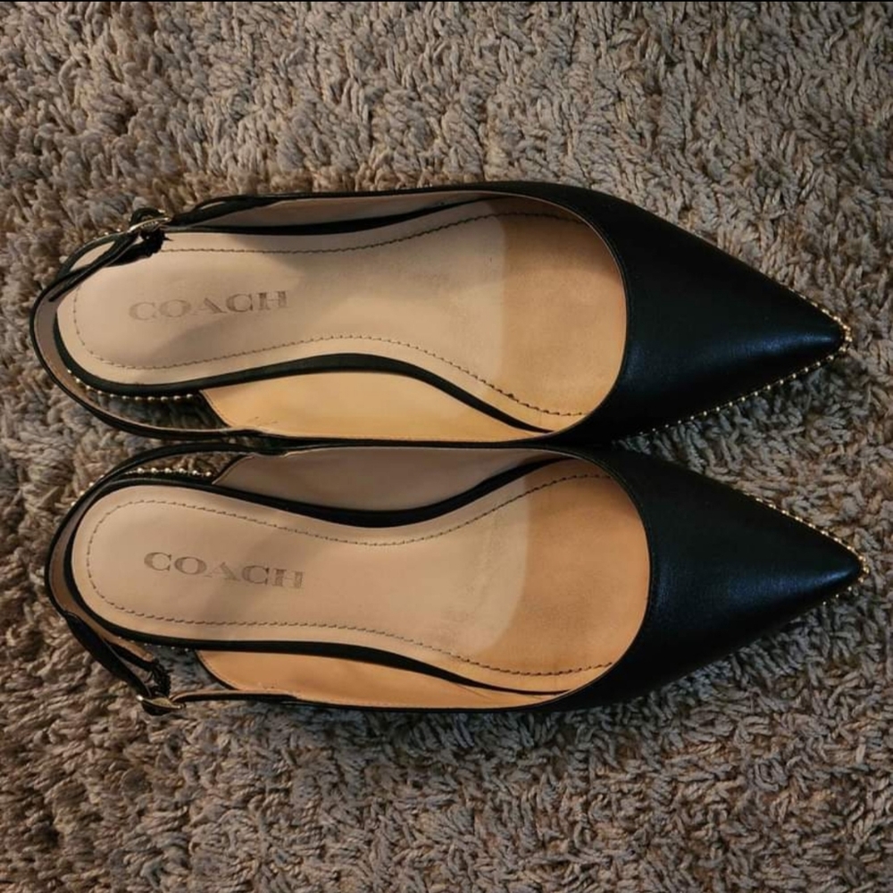 Coach Sling Back Flats